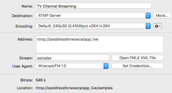 Add live streams to a tv-style streaming channel