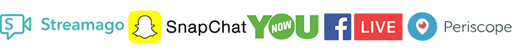 Social Media and Networking LiveUGC Apps Logos