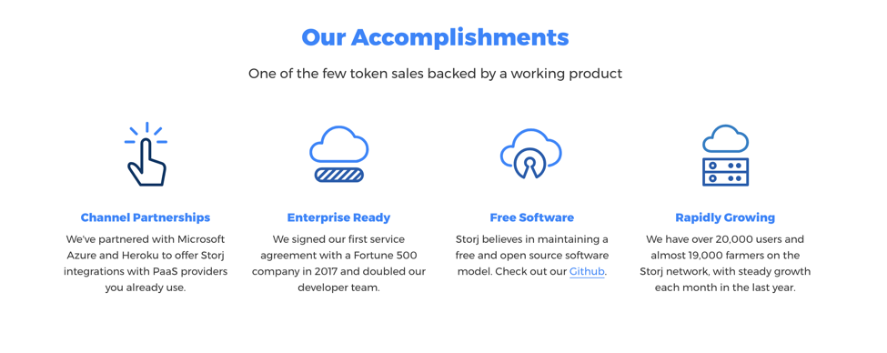 StorJ Accomplishments