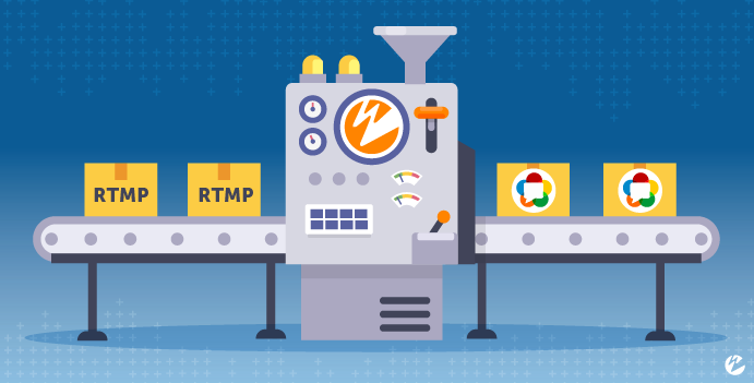 Converting rtmp to webrtc graphic