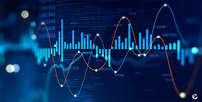 Line and bar graphs displaying data to track video streaming health metrics.