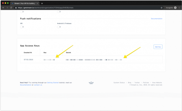 Screenshot: App Access