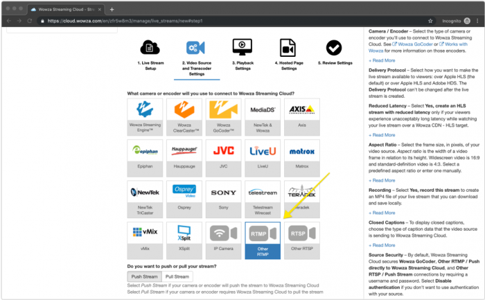 Wowza Streaming Cloud Manager